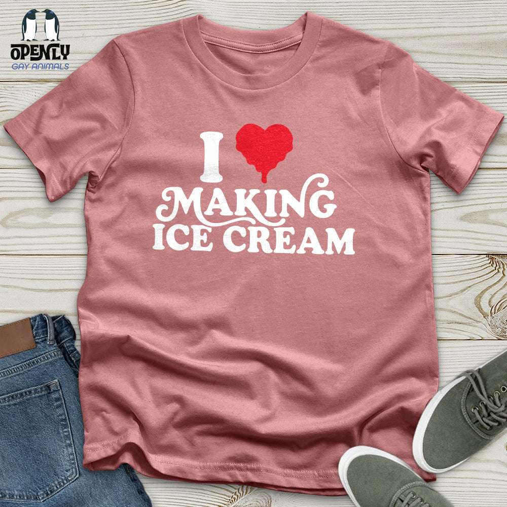 I Love Making ICE Cream Male Couple T-Shirt