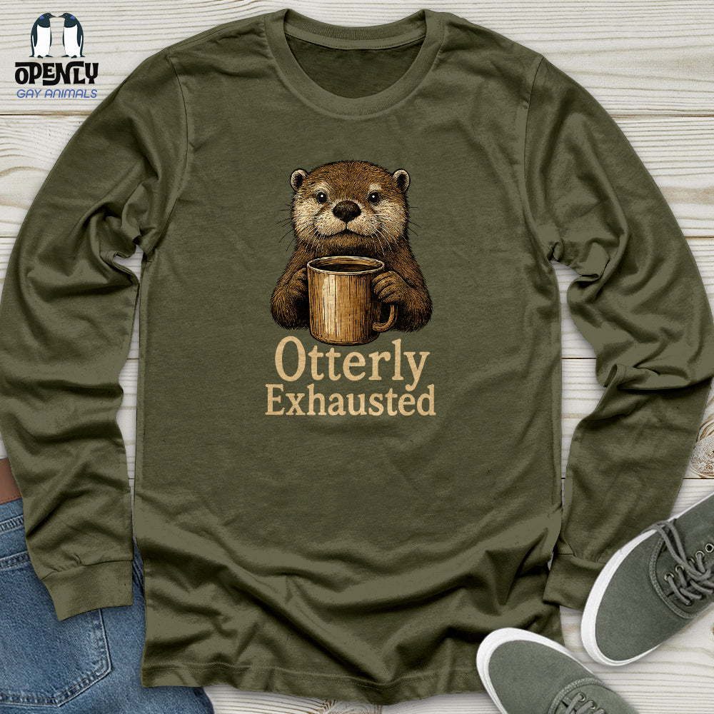 Otterly Exhausted Unisex Long Sleeve Tee