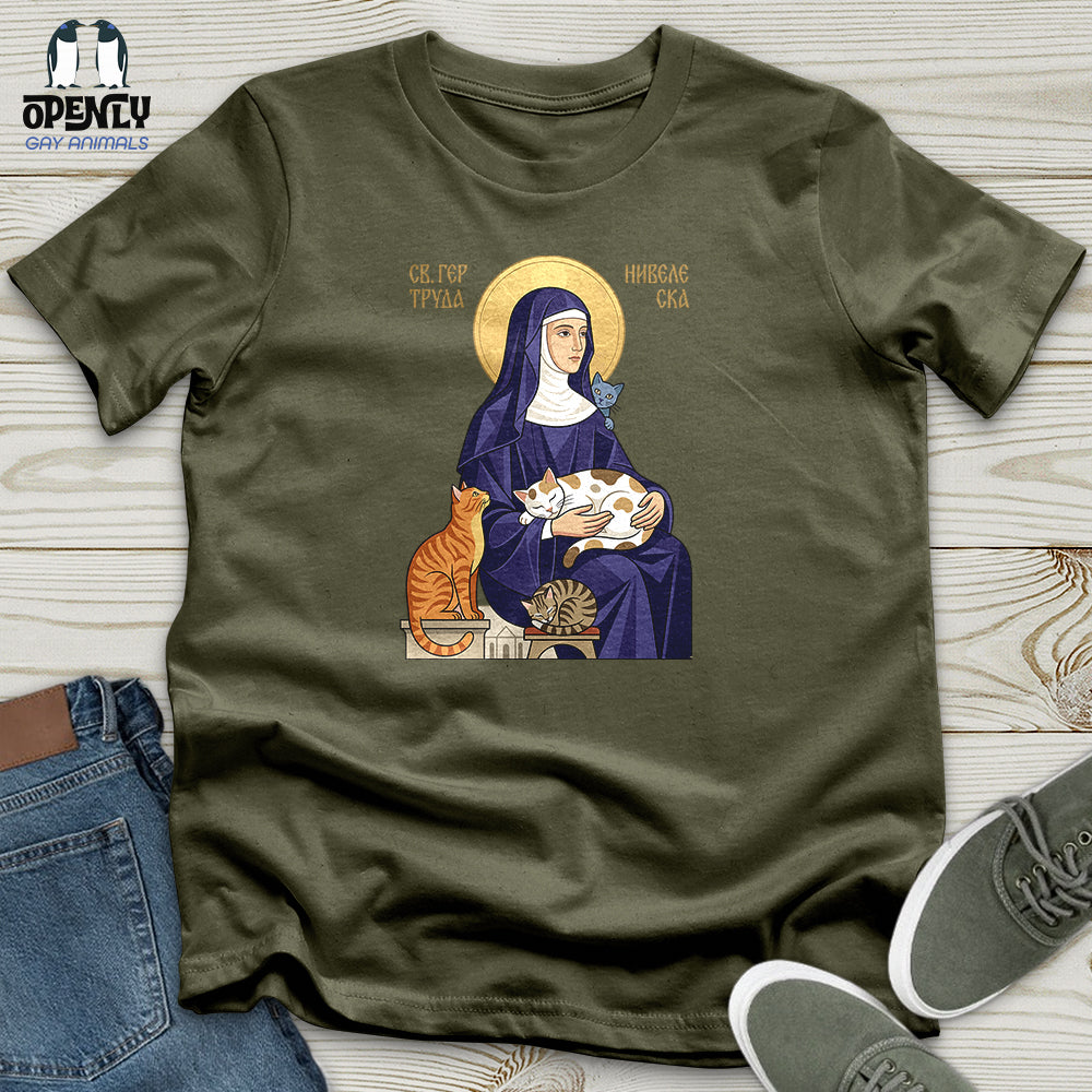 Saint Gertrude of Nivelles Unisex T-Shirt