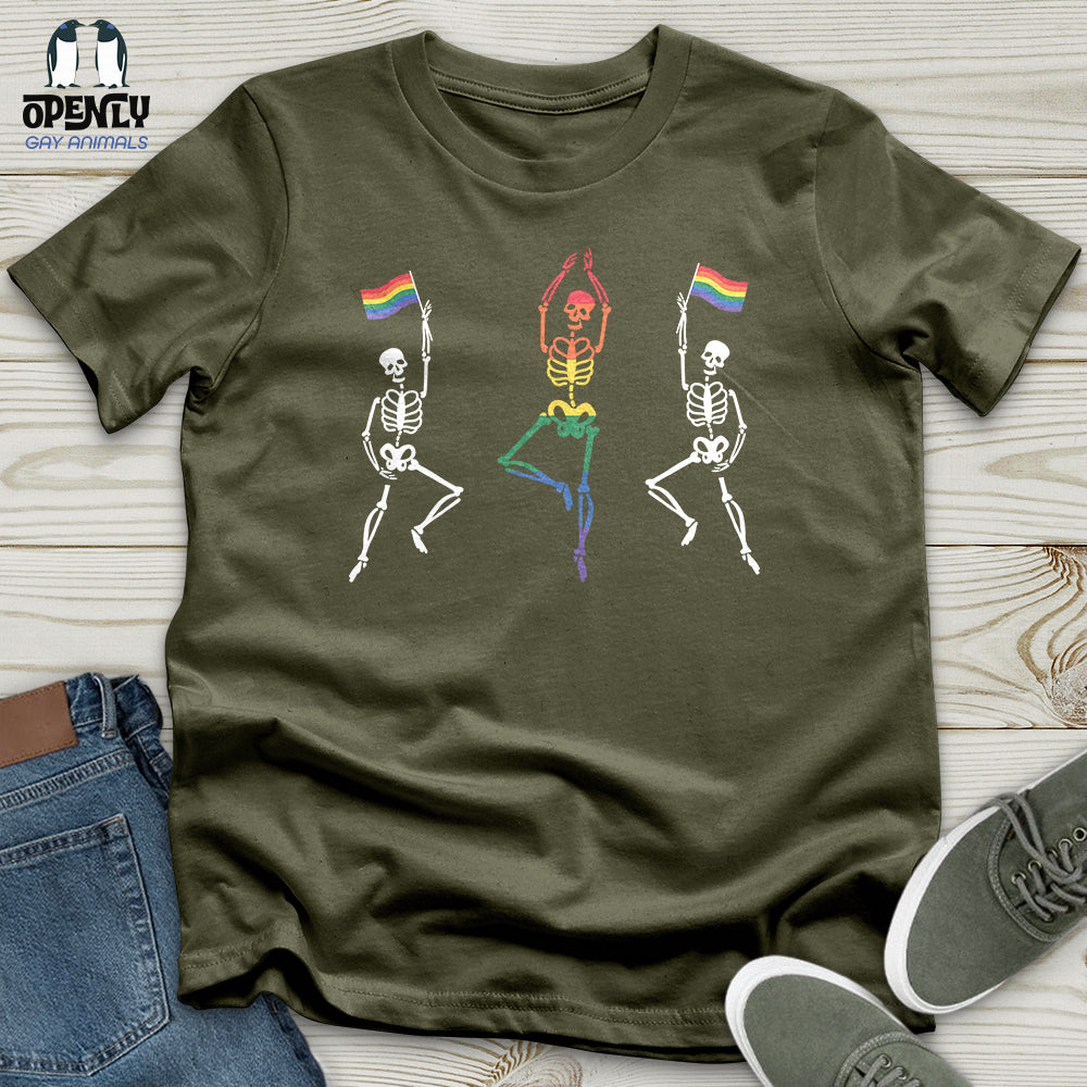 Dancing Skeletons Pride Unisex T-Shirt