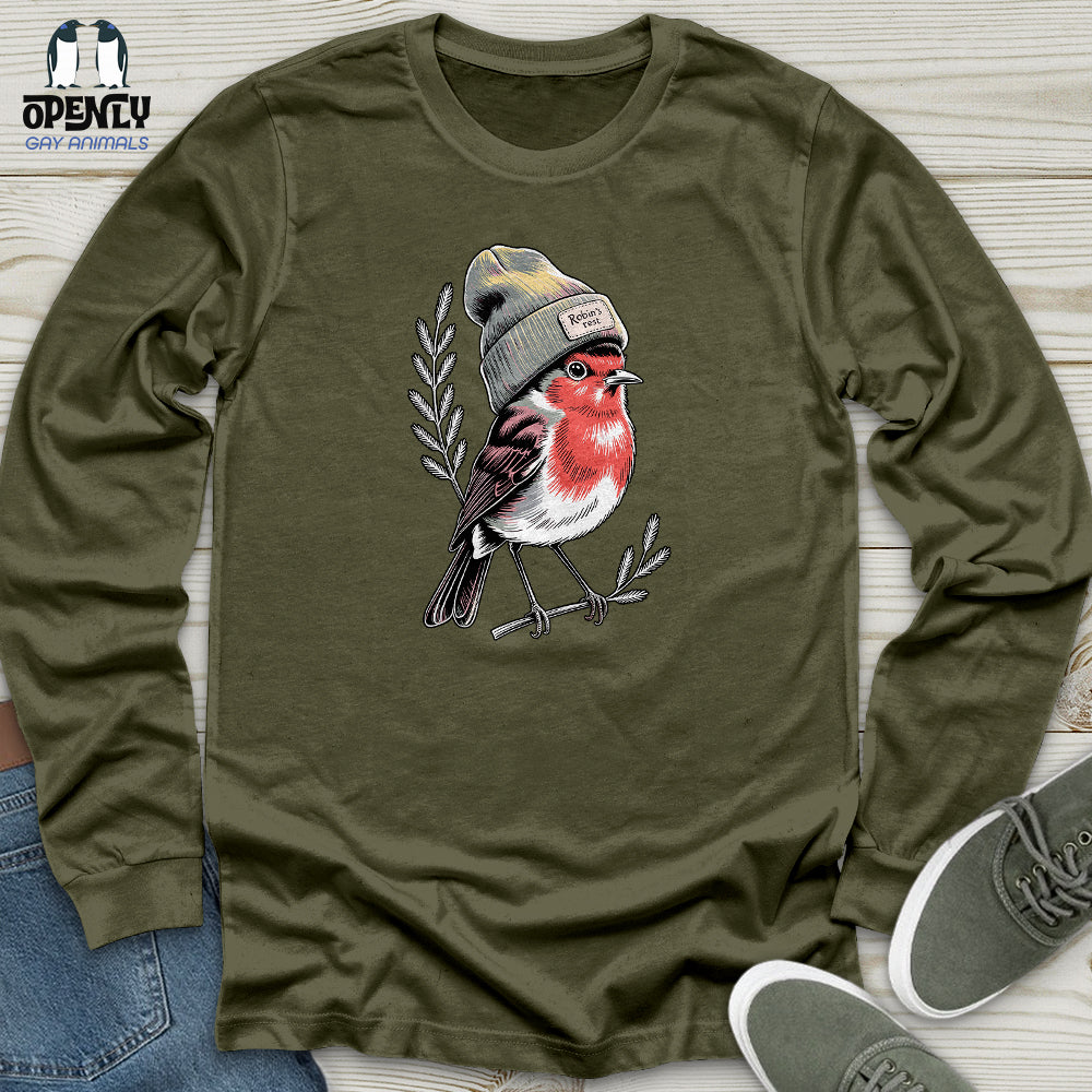 Robin Bird Unisex Long Sleeve Tee