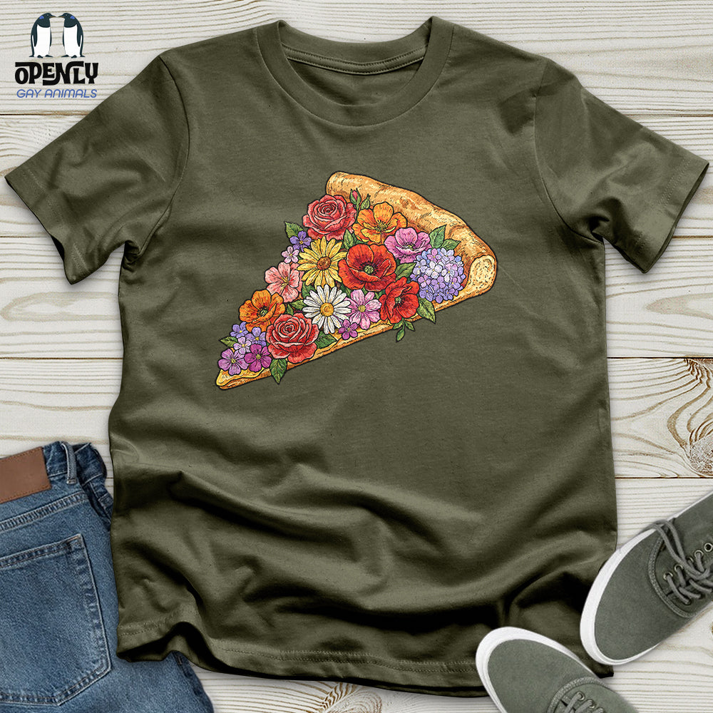 Flowers Pizza Unisex T-Shirt