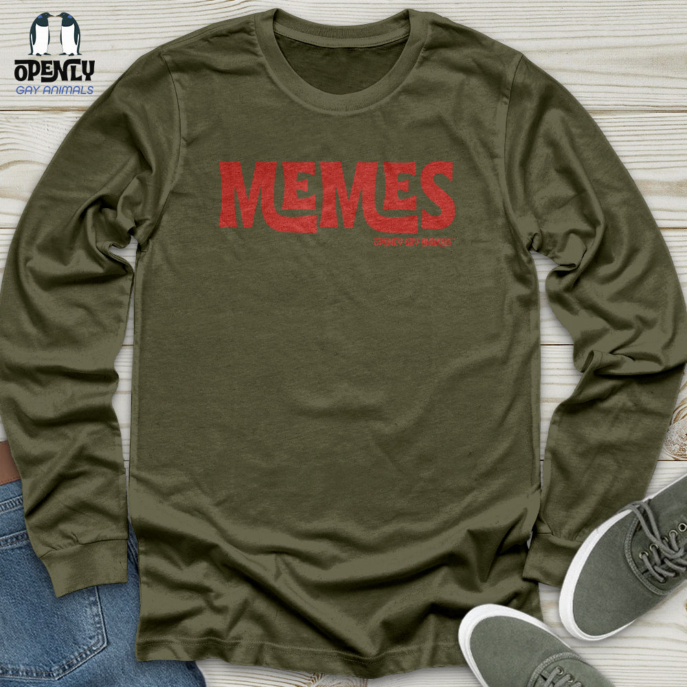 Memes -Red TM Unisex Long Sleeve Tee