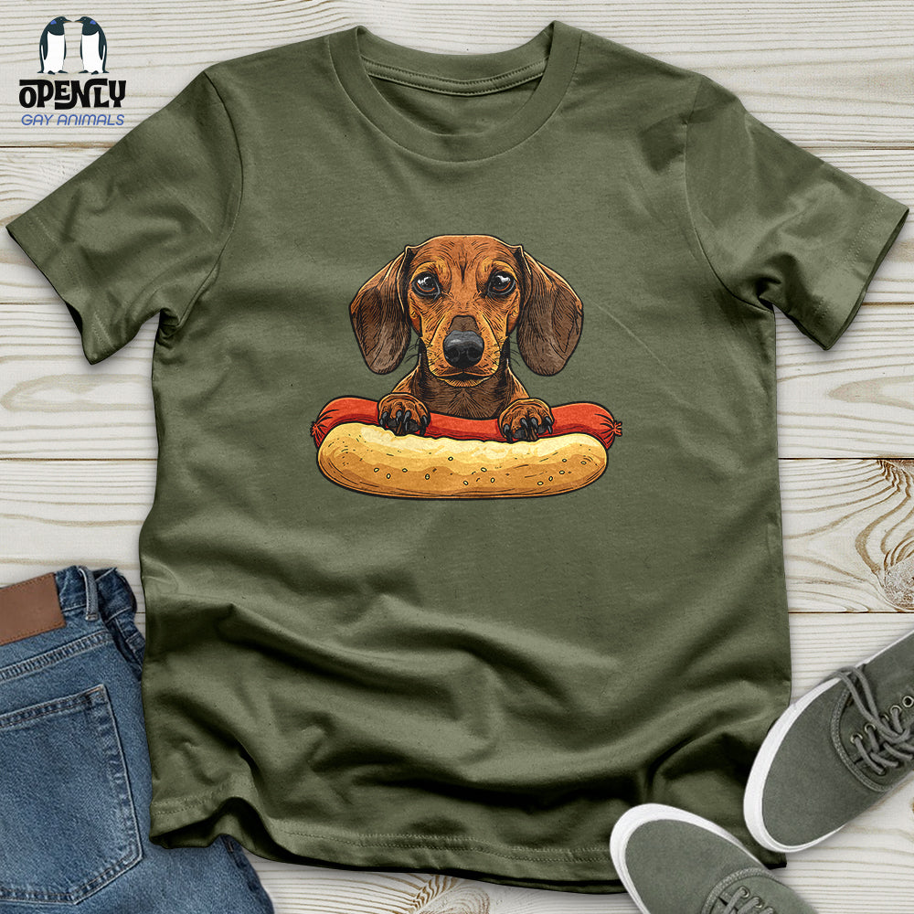 Dachshund Hotdog Hug Softstyle Tee
