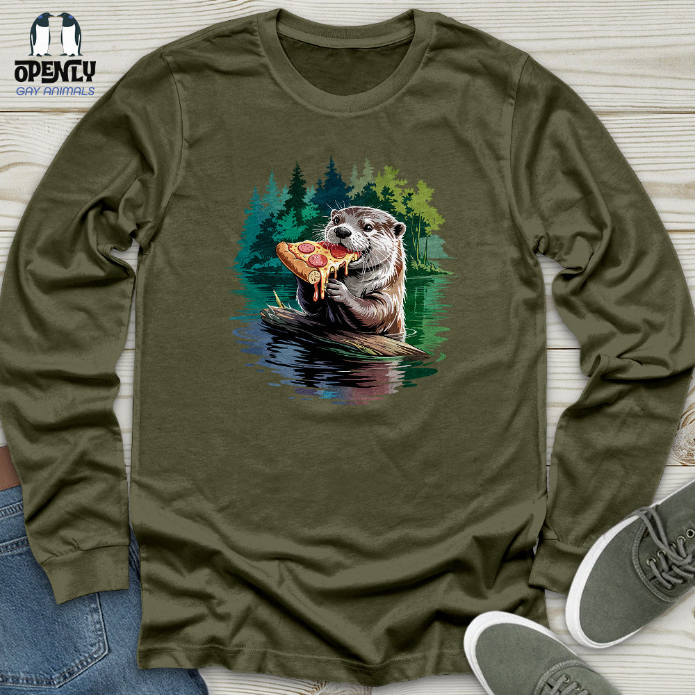 Otter Pizza Unisex Long Sleeve Tee