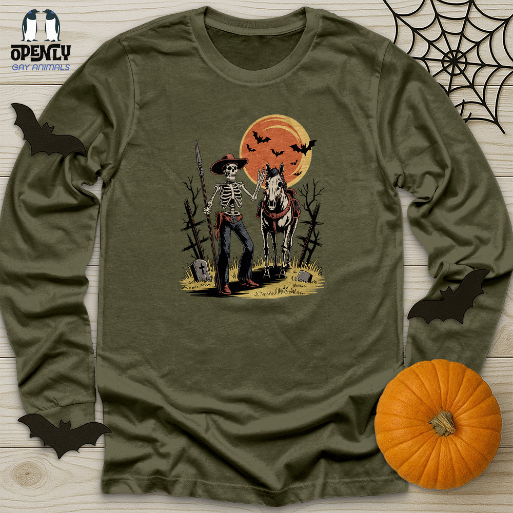 Skeleton Cowboy Unisex Long Sleeve Tee