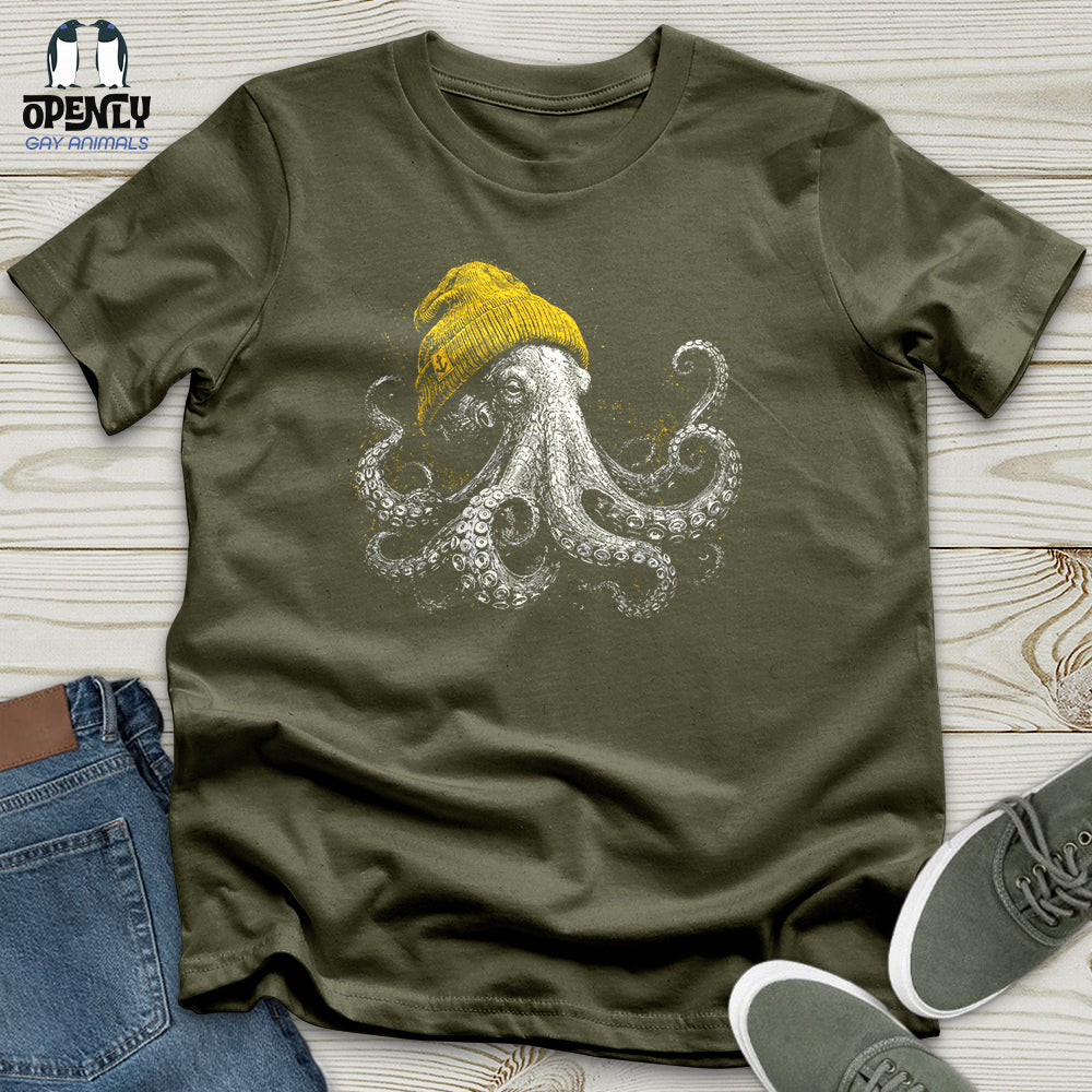 Winter Octopus Unisex T-Shirt
