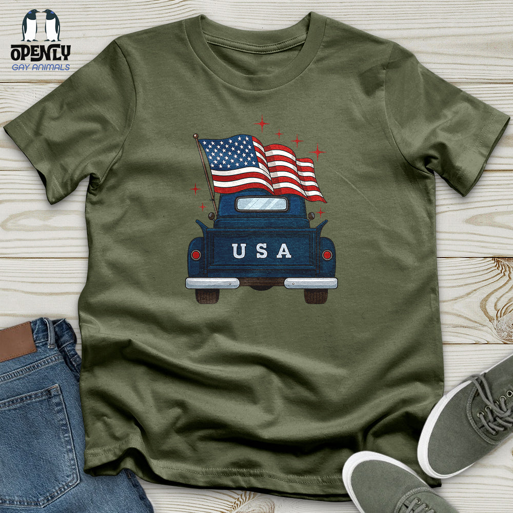 Happy Memorial Day Farm Truck Softstyle Tee