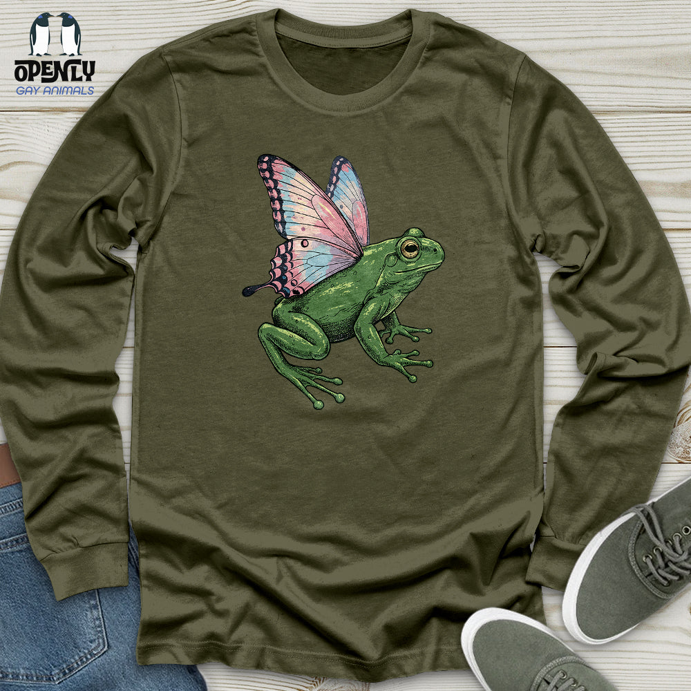 Butterfly Wings Frog Unisex Long Sleeve Tee