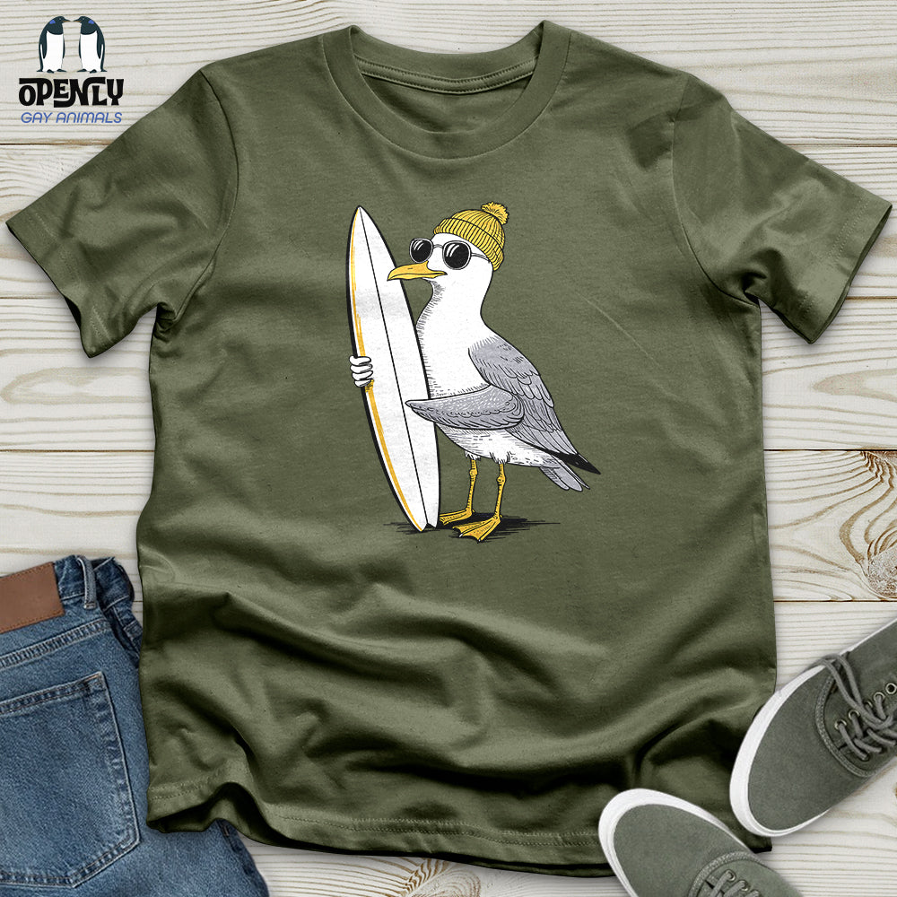 Surfing Seagull Softstyle Tee