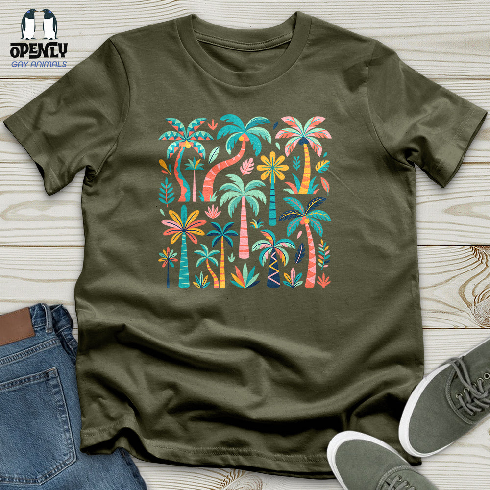 Colorful Palm Trees Unisex T-Shirt