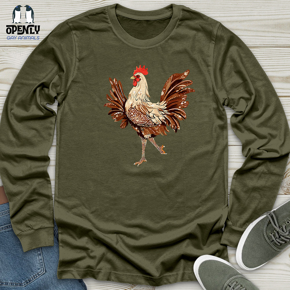Glamorous Rooster Sparkle Unisex Long Sleeve Tee