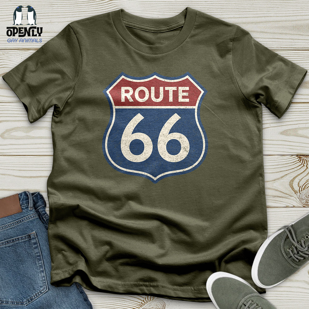 Vintage Route 66 Sign Unisex T-Shirt