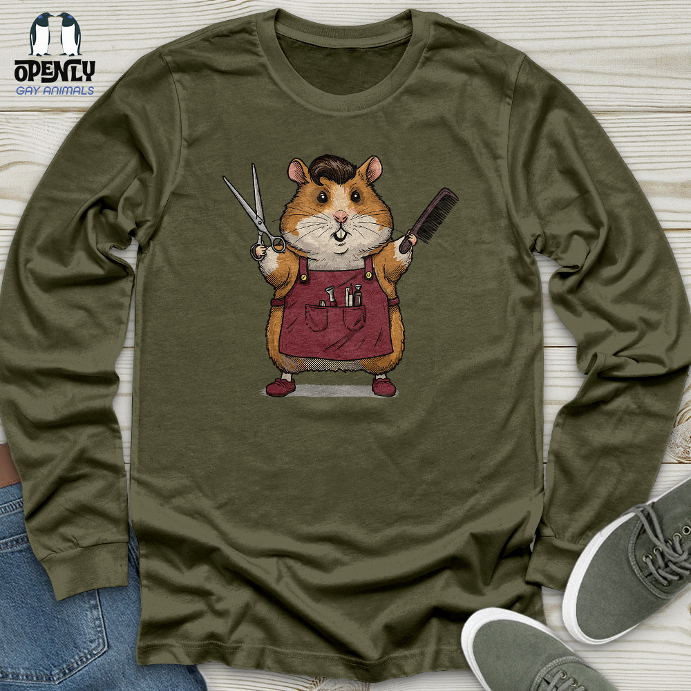 Hamster Barber Unisex Long Sleeve Tee