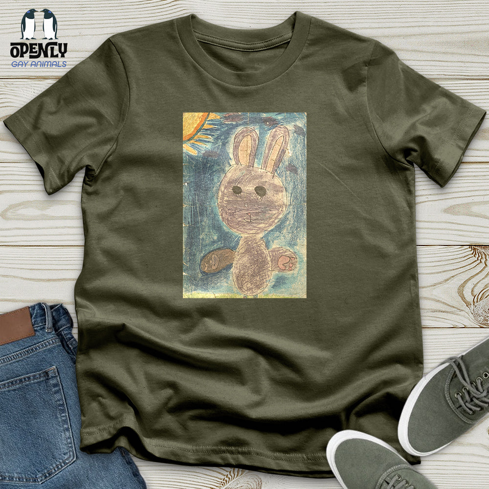 Glitch Bunny Faded Unisex T-Shirt