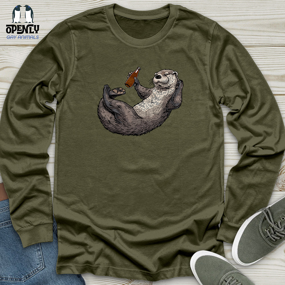 Otter Relaxation Unisex Long Sleeve Tee