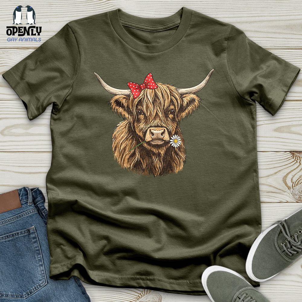 Fluffy Highlander Unisex t-shirt