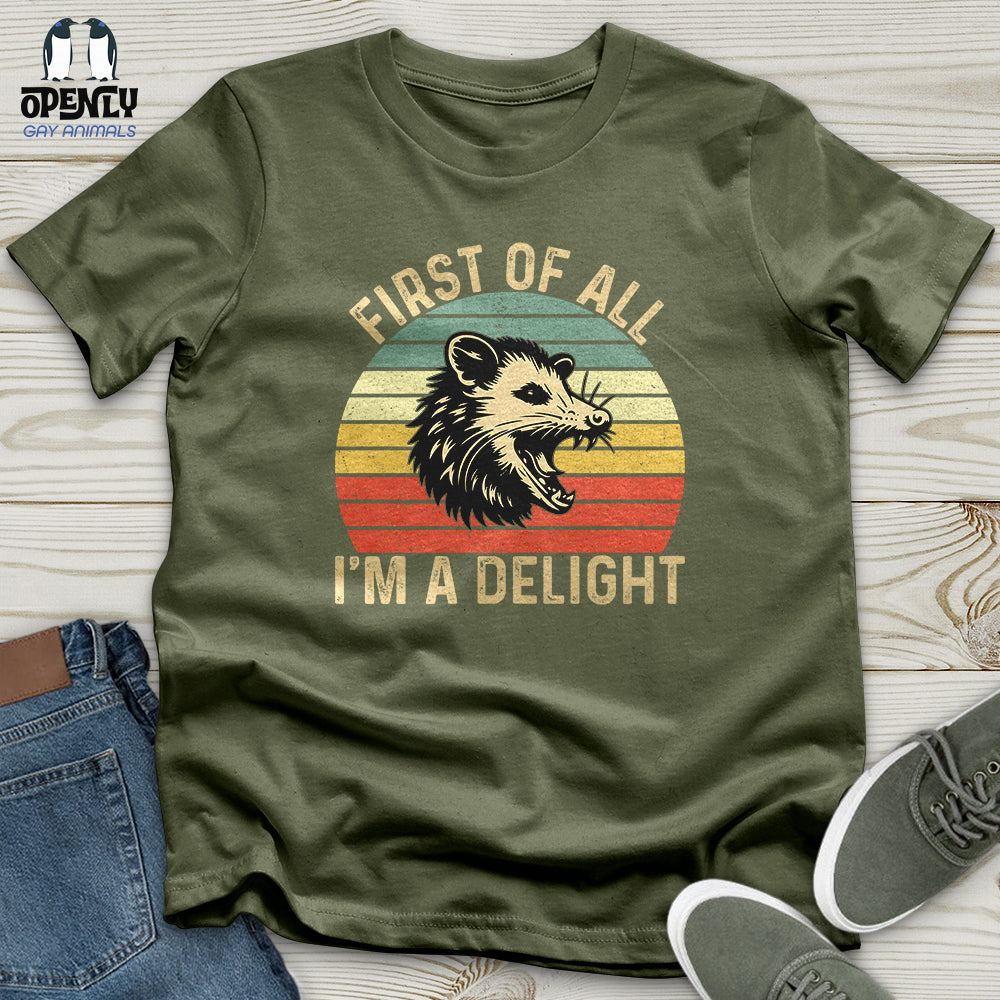 First Of All I am A Delight Softstyle Tee