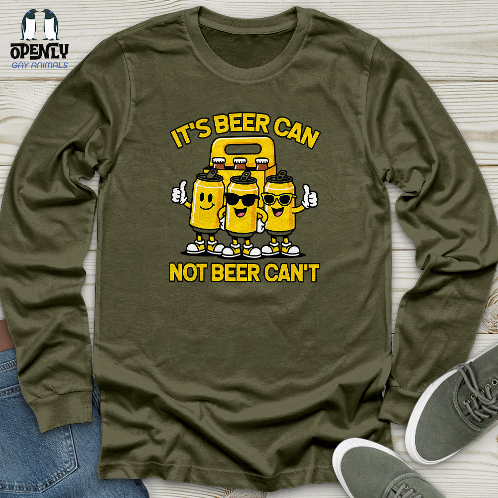It's Beer Can Unisex Long Sleeve Tee