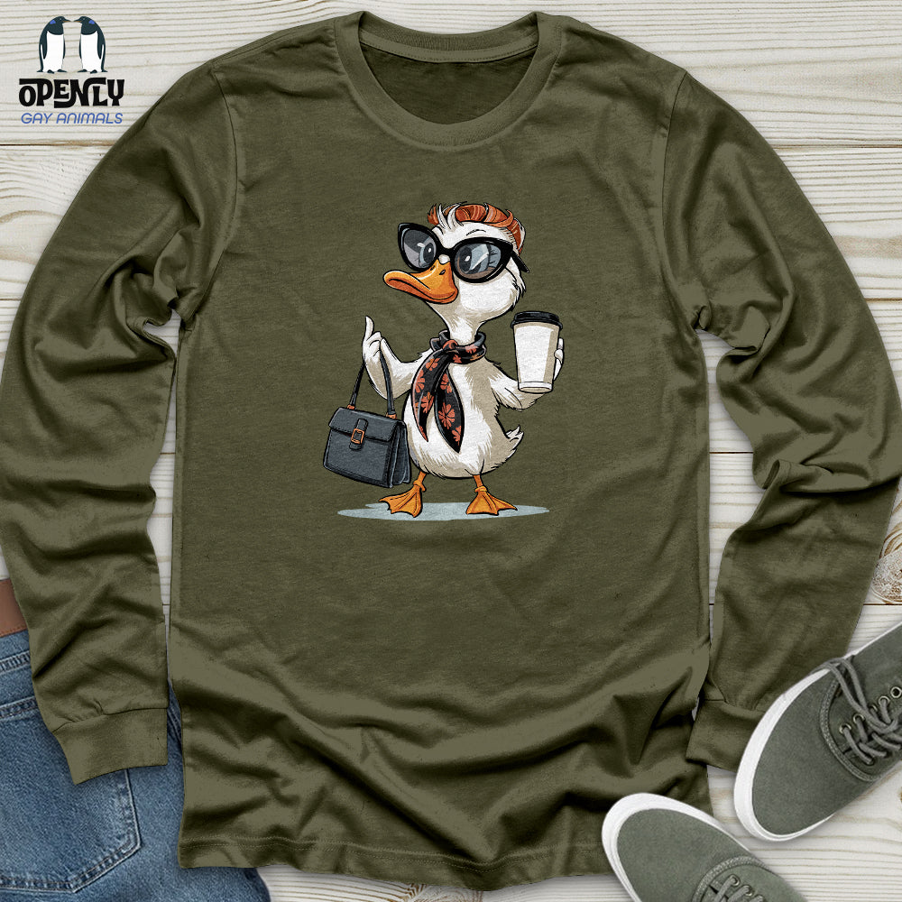 Fashionable Duck Unisex Long Sleeve Tee