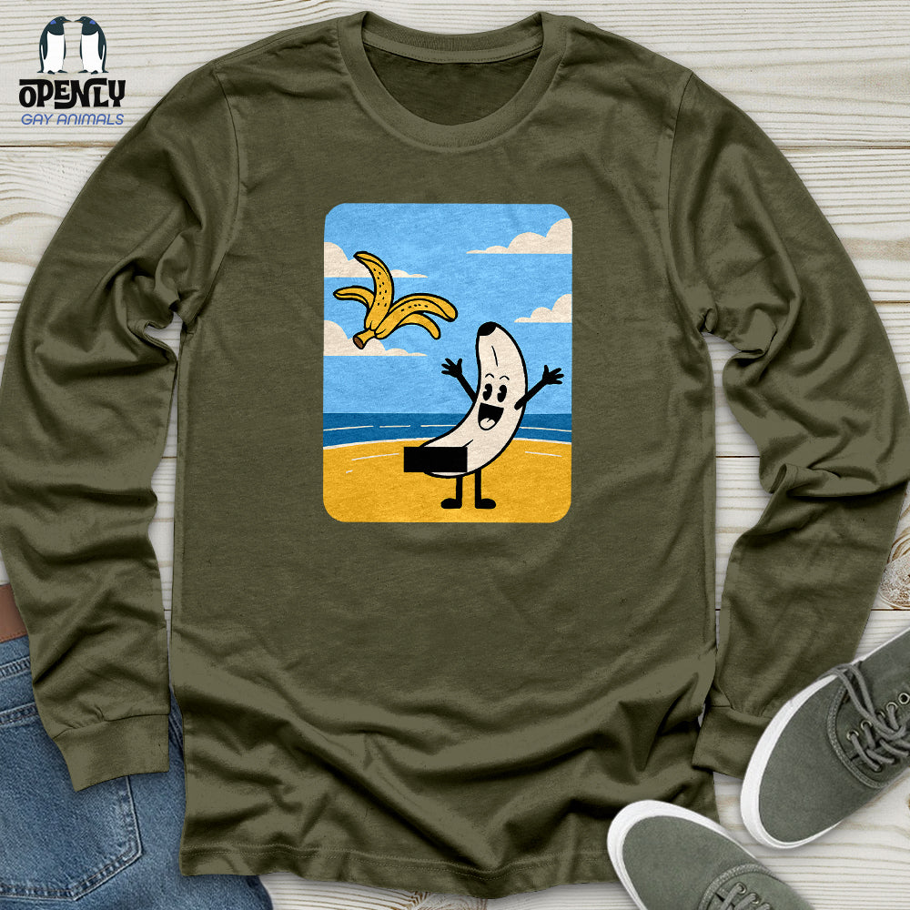 Funny Banana Unisex Long Sleeve Tee