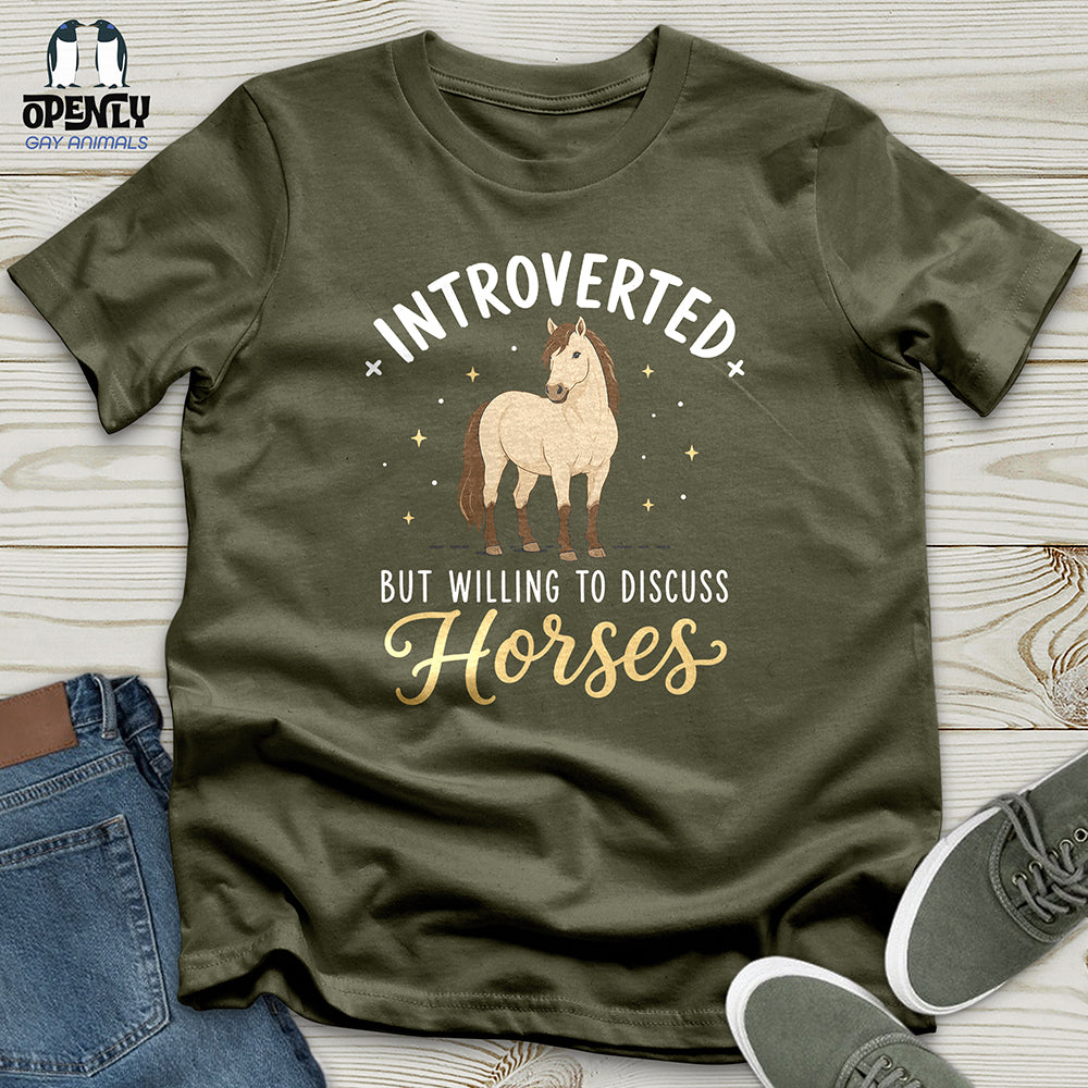 Introverted Horse Badge Unisex T-Shirt