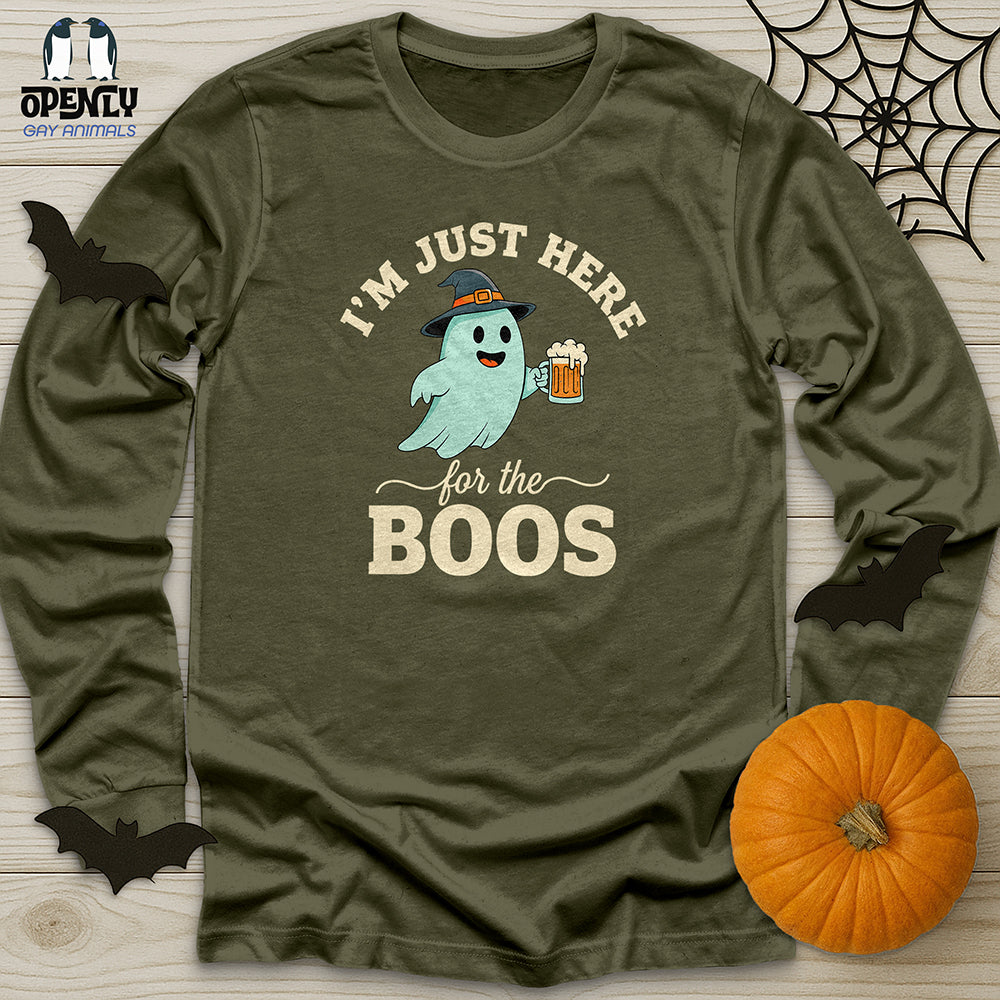 I'm Just Here For The Boos Unisex Long Sleeve Tee