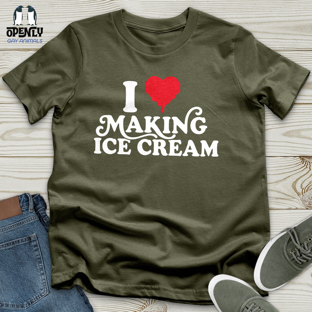 I Love Making ICE Cream Male Couple T-Shirt