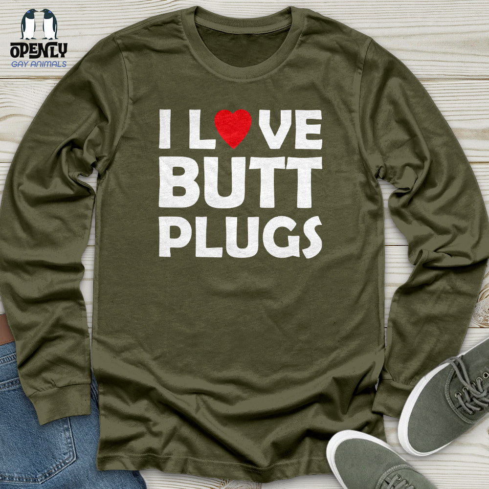 I Love Butt Plugs Unisex Long Sleeve Tee