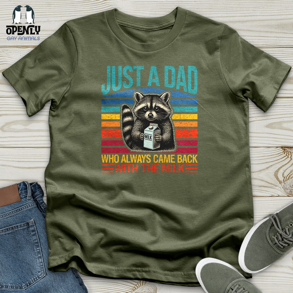 Just a Dad, Who Always Came Back With the Milk Softstyle Tee
