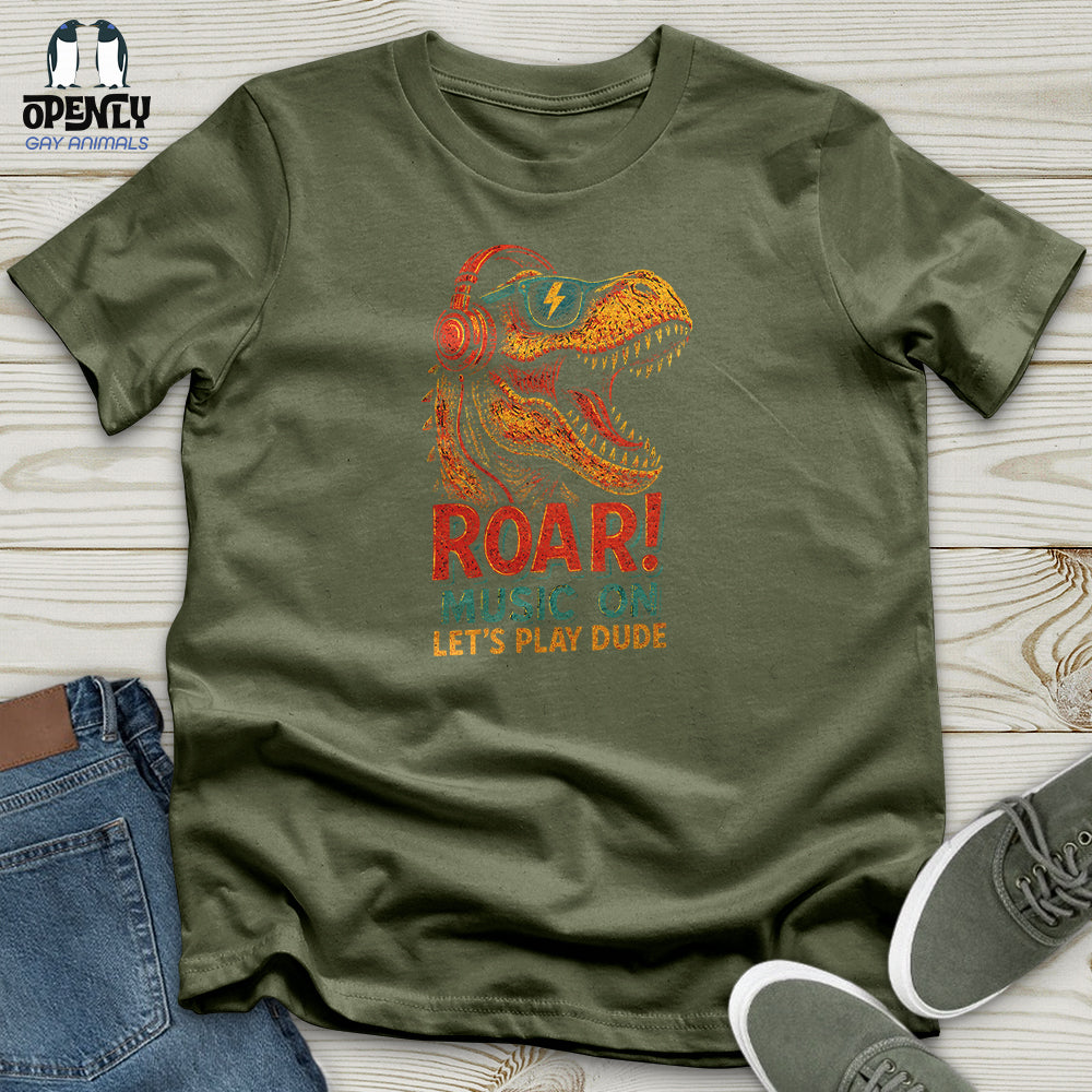 Roar! Music on Let's Play Dude Softstyle Tee
