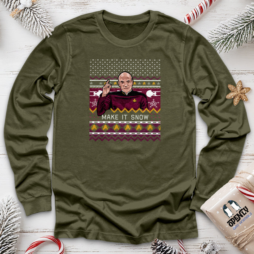 Make It Snow Unisex Long Sleeve Tee
