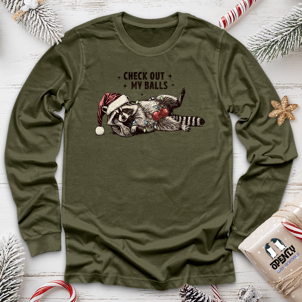 Check Out My Balls Unisex Long Sleeve Tee