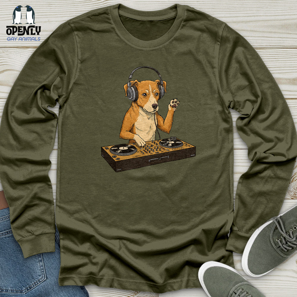 Dog DJ Unisex Long Sleeve Tee