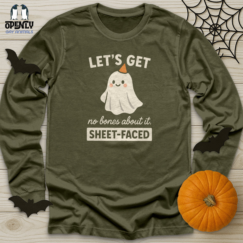 Let's Get Sheet-faced Unisex Long Sleeve Tee