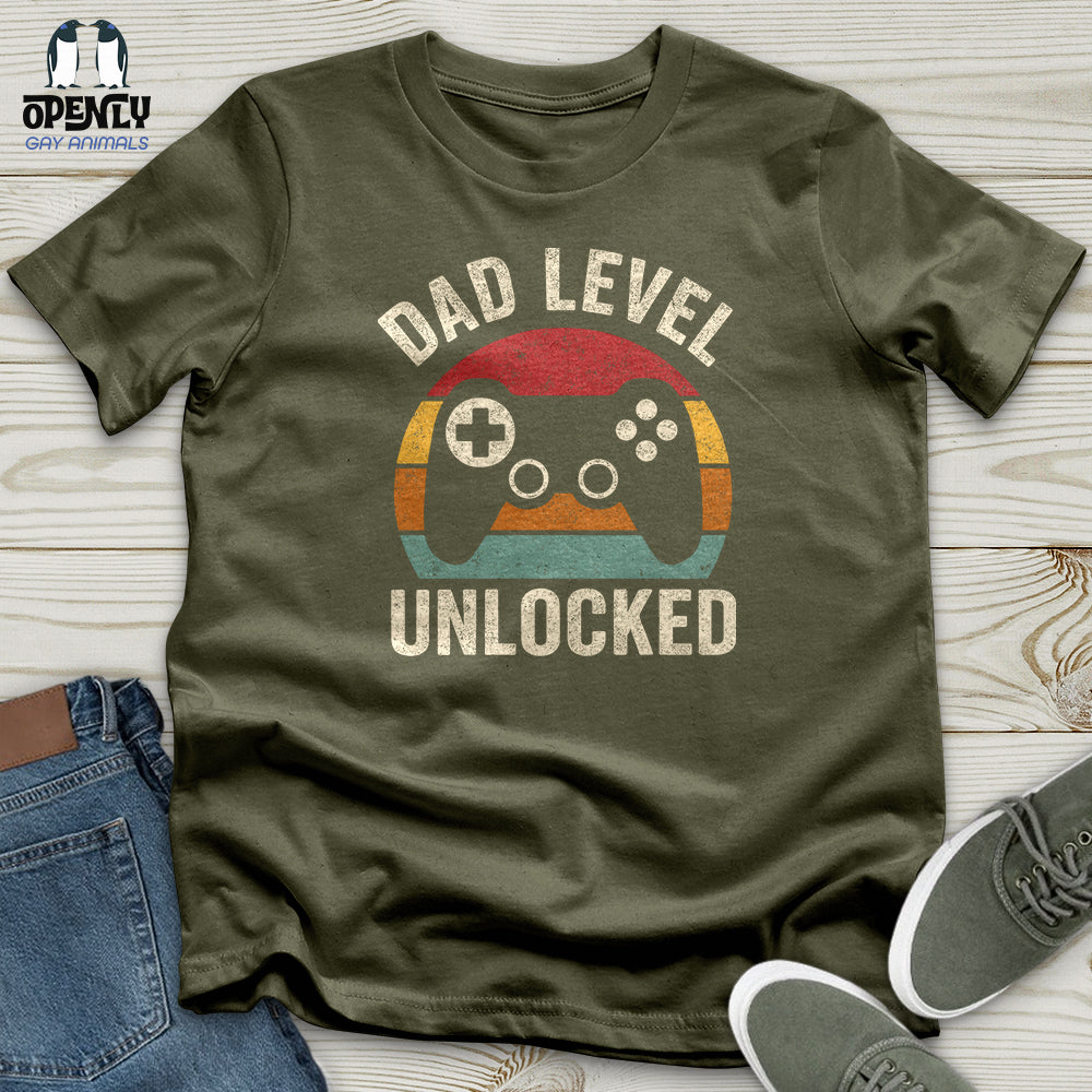 Dad Level Unlocked Unisex T-Shirt
