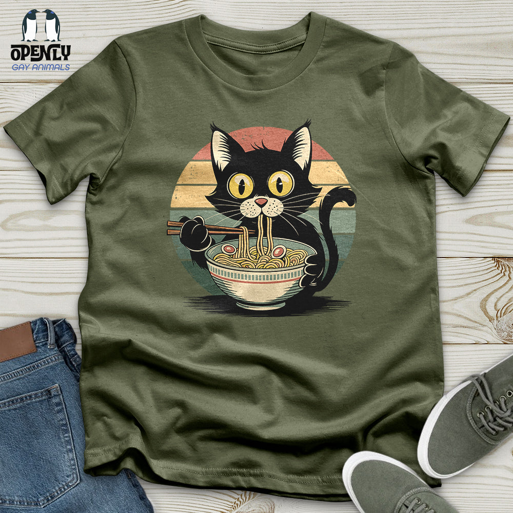 Cat With Ramen Softstyle Tee