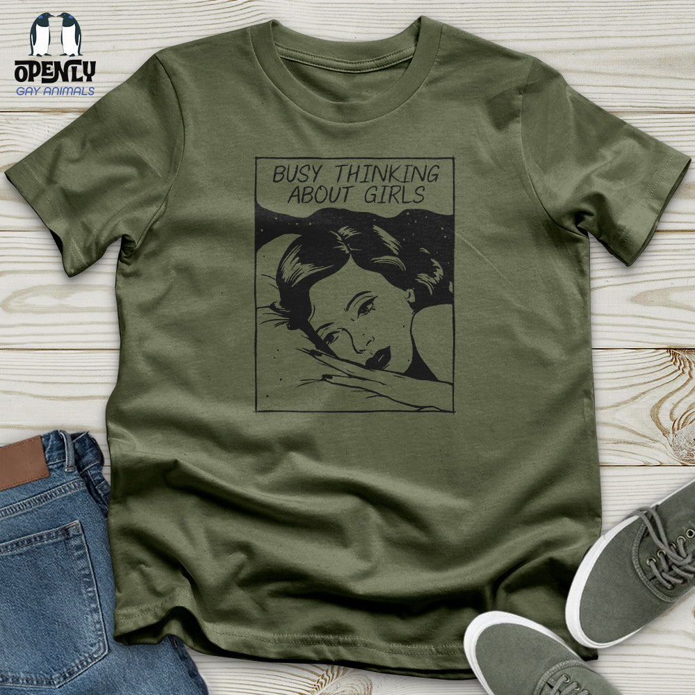 Busy Thinking About Girls Softstyle Tee
