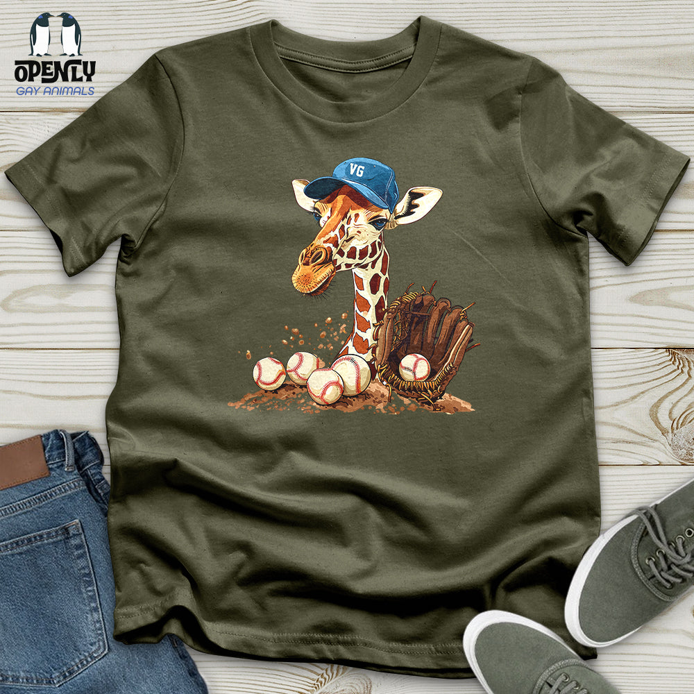 Giraffe Baseball Mitt Unisex t-shirt