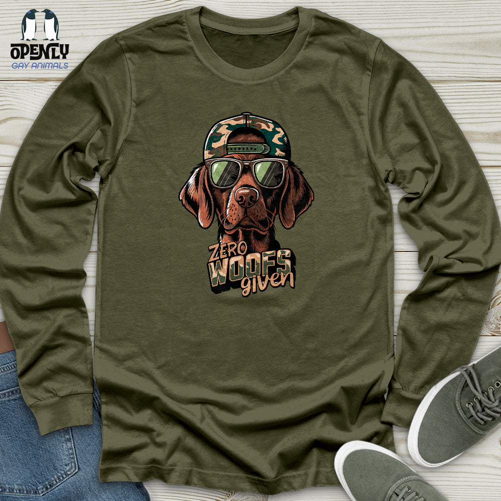 Zero Woofs Given Unisex Long Sleeve Tee