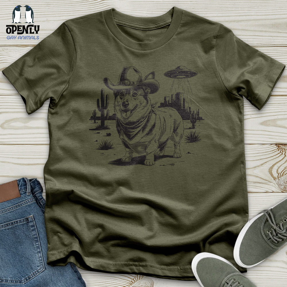 Cowboy Corgi Unisex t-shirt