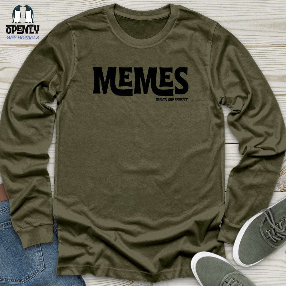 Memes -Black TM Unisex Long Sleeve Tee