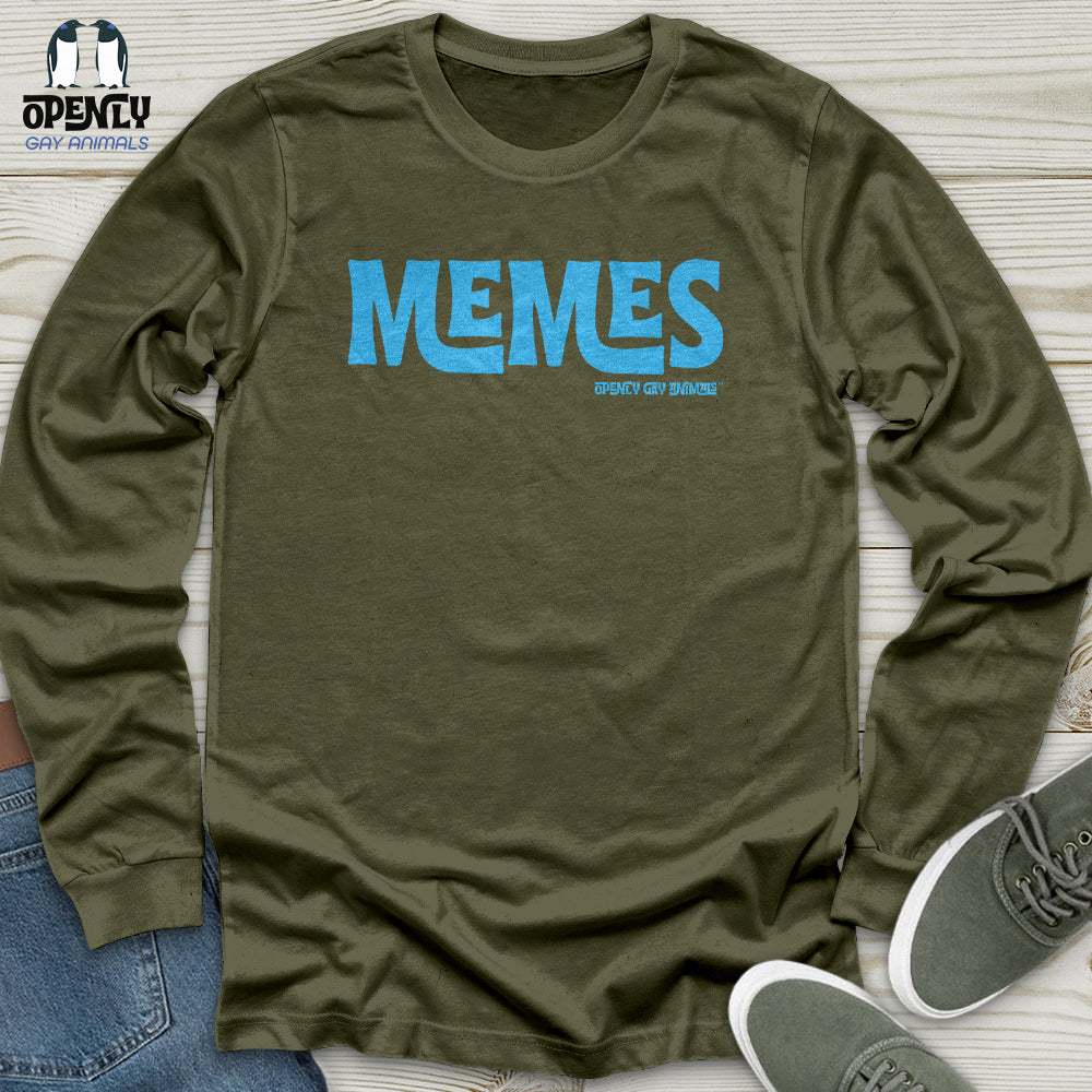 Memes -Blue TM Unisex Long Sleeve Tee