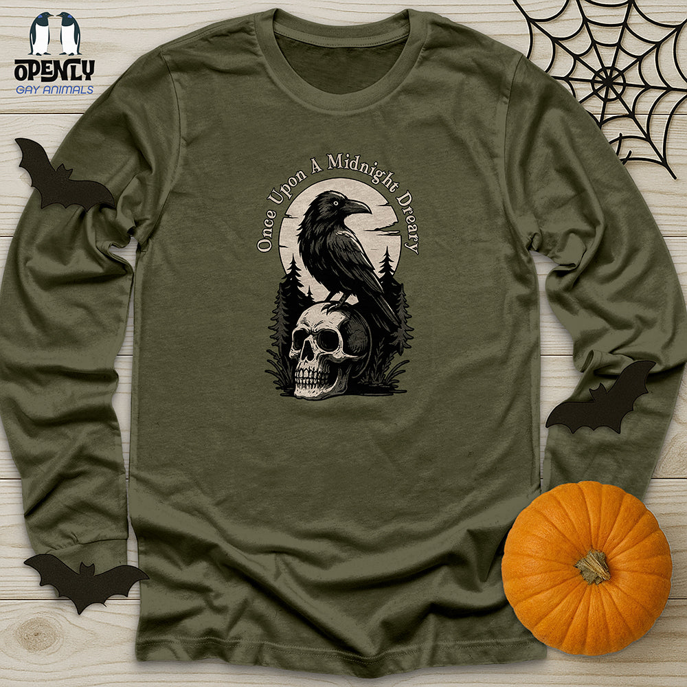 Once Upon A Midnight Dreary Unisex Long Sleeve Tee