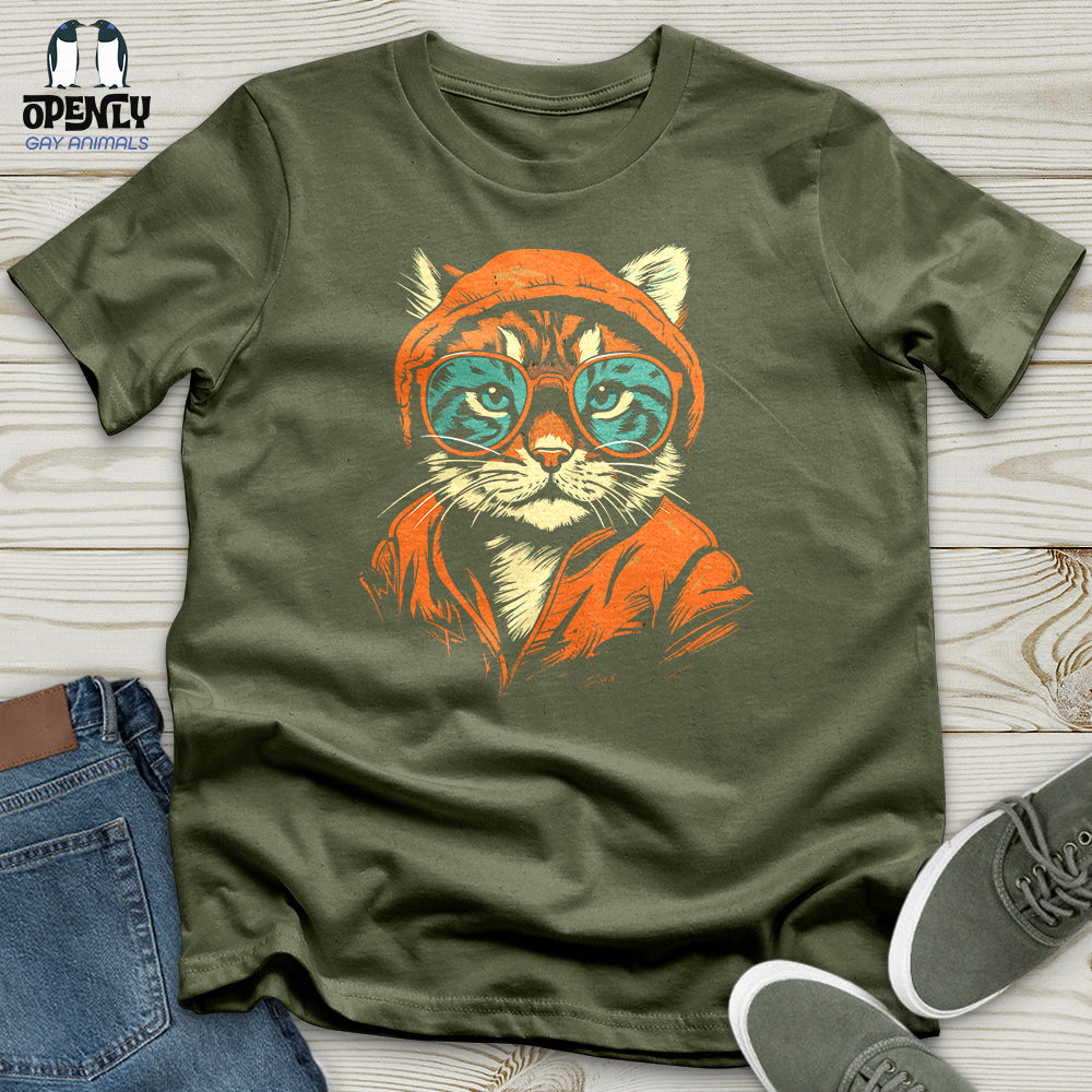 Hipster Cat Attitude Softstyle Tee