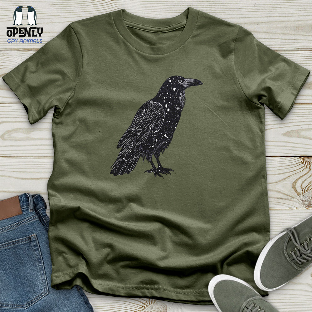 Celestial Raven Silhouette Softstyle Tee