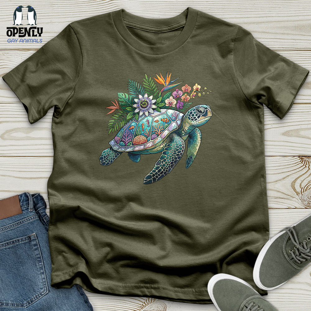 Floral Turtle Unisex T-Shirt