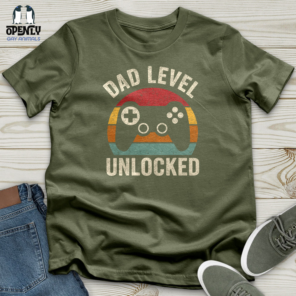 Dad Level Unlocked Softstyle Tee