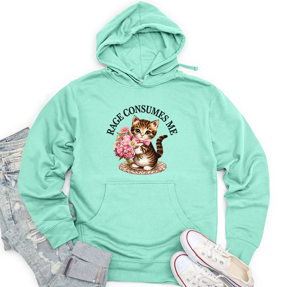 Rage Consumes Me Unisex Midweight Hoodie
