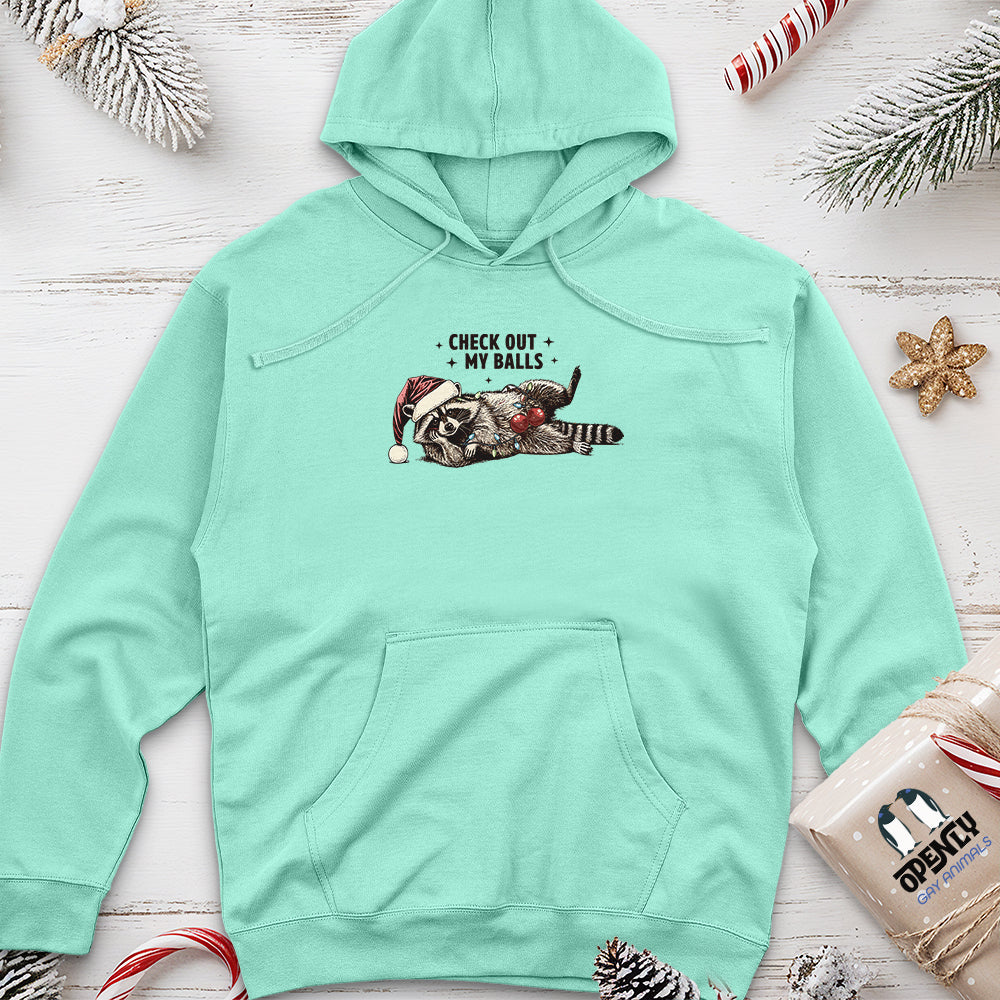 Check Out My Balls Unisex Midweight Hoodie